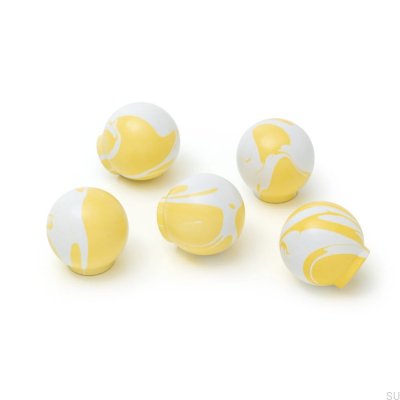 Puxador para móveis Ren Branco Amarelo 35 Madeira Faia