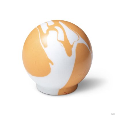 Puxador para móveis Ren Branco Laranja 35 Madeira Faia