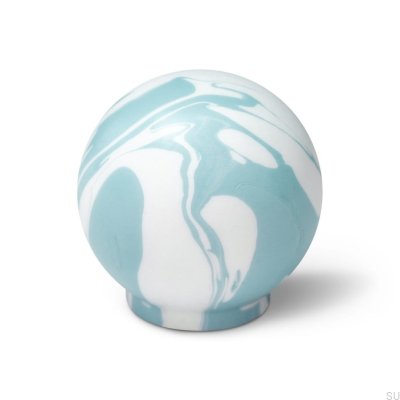 Puxador para móveis Ren Branco Cinza Azul 35 Madeira Faia