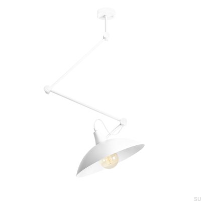 Luminária de Teto Melos Metal Branco