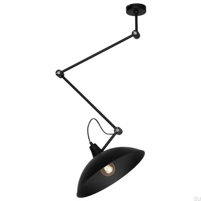 Luminária de Teto Melos Metal Preto