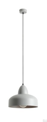 Luminária Pendente Como Metal Cinza