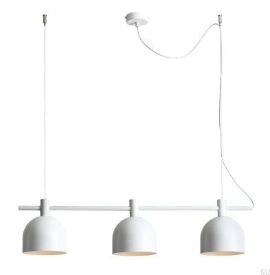 Luminária pendente Beryl 3 Metal Branco