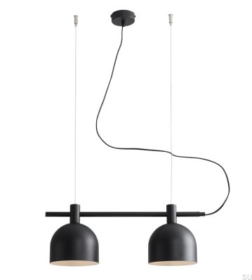 Luminária pendente Beryl 2 Metal Preto