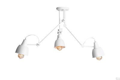 Luminária de teto Aida 3 Metal Branco