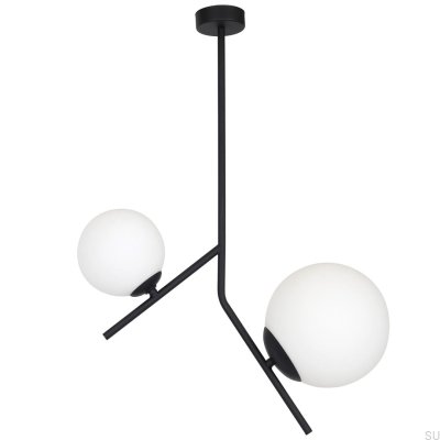 Luminária de teto Gallia 2 Metal Preto