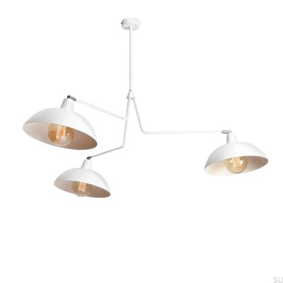 Luminária de teto Espace 3 Metal Branco