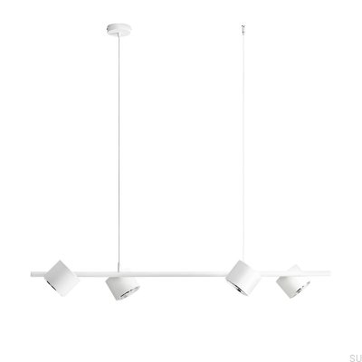 Bot 4 Luminária Pendente Metal Branca