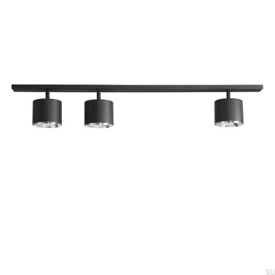 Bot 3 Luminária de Teto Metal Preta