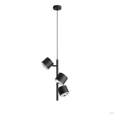 Luminária Pendente Bot 3 Metal Preta