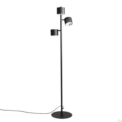 Luminária de chão Bot Metal Preto