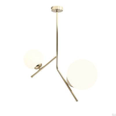 Luminária de teto Gallia 2 Metal Gold