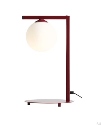Luminária de Mesa Zac Metal Vermelha