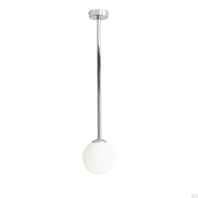 Luminária de teto Pinne Medium Metal Prata Cromado