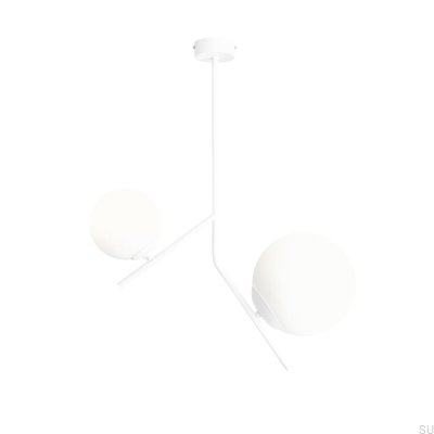 Luminária de teto Gallia 2 Metal branca