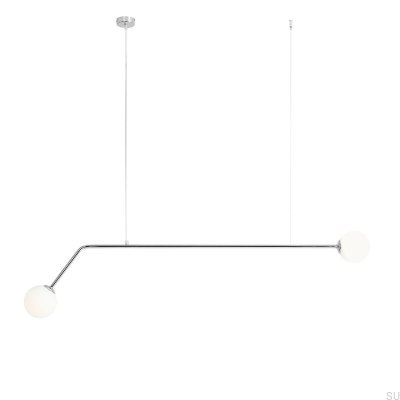 Luminária pendente Pure Metal Prata Cromado