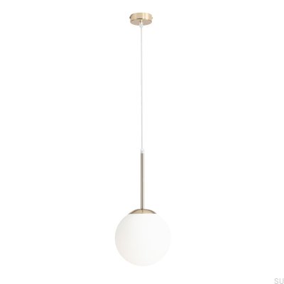 Luminária pendente Bosso Mini 20 em metal dourado