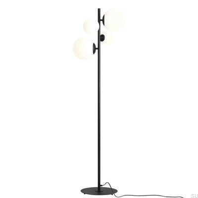 Luminária de Piso Bloom Metal Preto