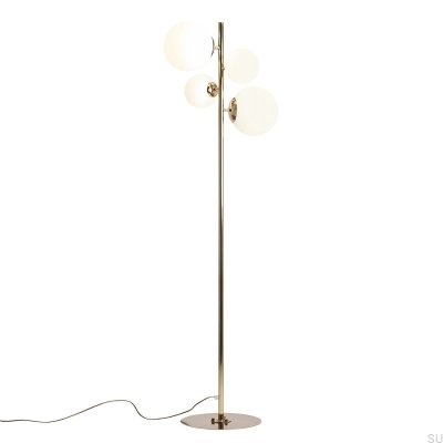 Luminária de Piso Bloom Metal Dourado