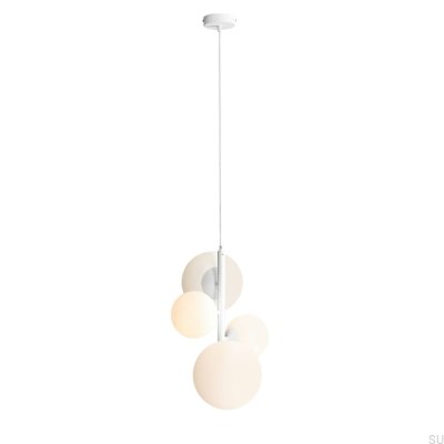 Luminária Pendente Bloom 4 Metal Branca