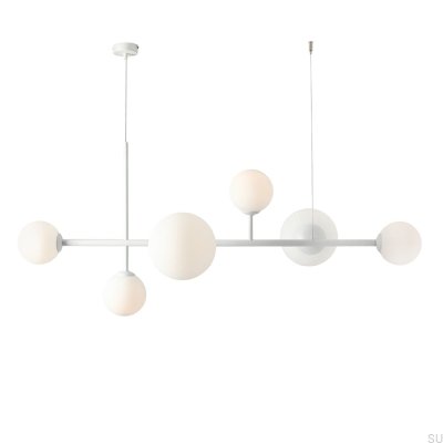 Luminária Pendente Dione 6 Metal Branca