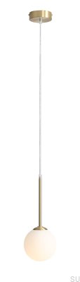Luminária pendente Bosso Mini 14 em latão