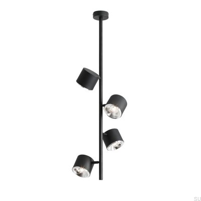 Bot 4 Luminária de Teto Vertical Metal Preto