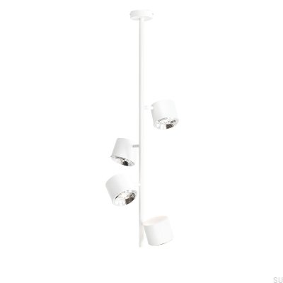 Luminária de Teto Bot 4 Vertical Metal Branco