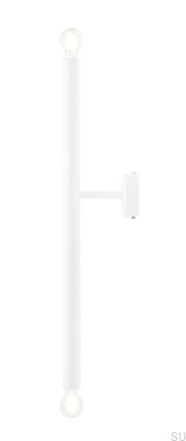 Luminária de parede Tubo 2 S Metal Branco