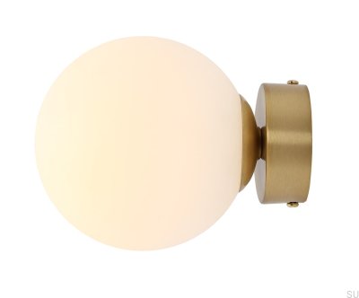 Luminária de parede Ball S Latão escovado