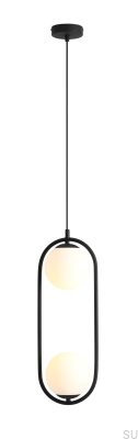 Luminária Pendente Riva 2 Metal Preta