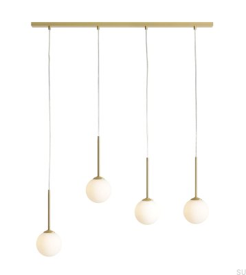 Luminária pendente Bosso 4 em latão
