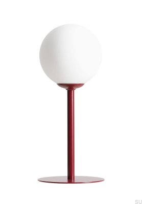 Luminária de mesa Pinne Metal Borgonha
