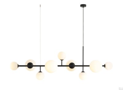 Luminária Pendente Dione 9 Metal Preta