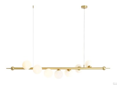 Luminária pendente de latão Wave 7