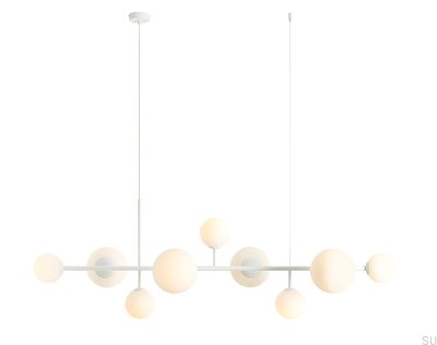 Luminária Pendente Dione 9 Metal Branca