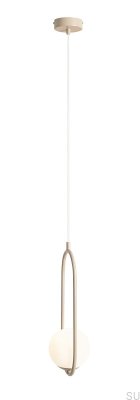 Luminária Pendente Riva Metal Bege