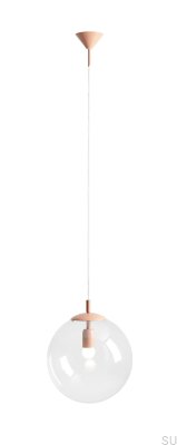 Luminária suspensa Globe Metal Coral