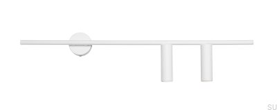 Luminária de parede Trevo 2 Metal Branca (Direita)