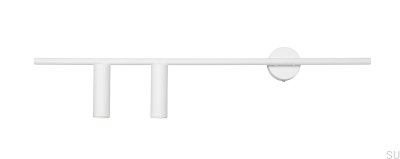 Luminária de parede Trevo 2 Metal Branca (Esquerda)
