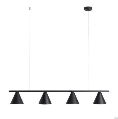 Luminária suspensa Form 4 Metal Preto