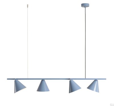 Luminária pendente Form 4 Metal Azul