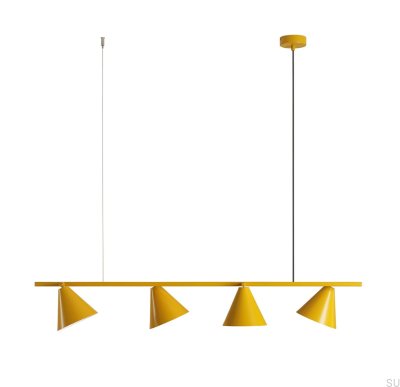 Luminária pendente Form 4 Metal Mostarda