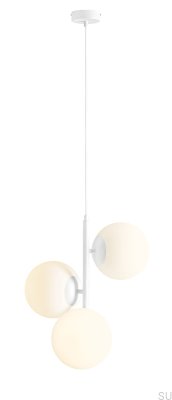 Luminária Pendente Fin 3 M Metal Branca