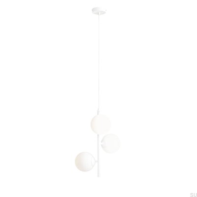 Luminária Pendente Fin 3 S Metal Branca