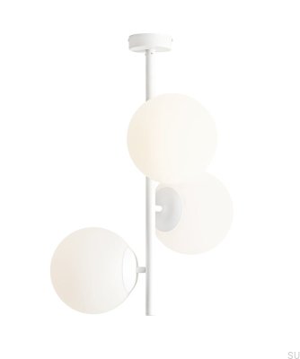 Luminária de teto Fin 3 M Metal Branco