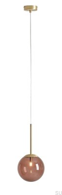 Luminária Pendente Bosso Mini 20 Multicolor Choco Cream Latão