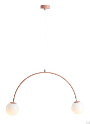 Luminária Pendente Una 2 Metal Coral