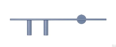 Luminária de parede Trevo 2 Metal Azul (Esquerda)