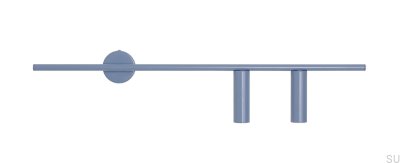 Luminária de parede Trevo 2 Metal Azul (Direita)